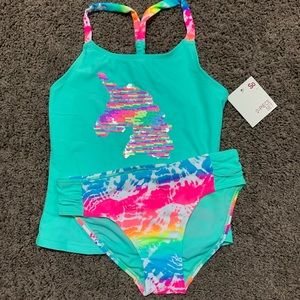 Blue Aqua kids bikini 🩱🏝👙👧🏻🏝🦄🦄